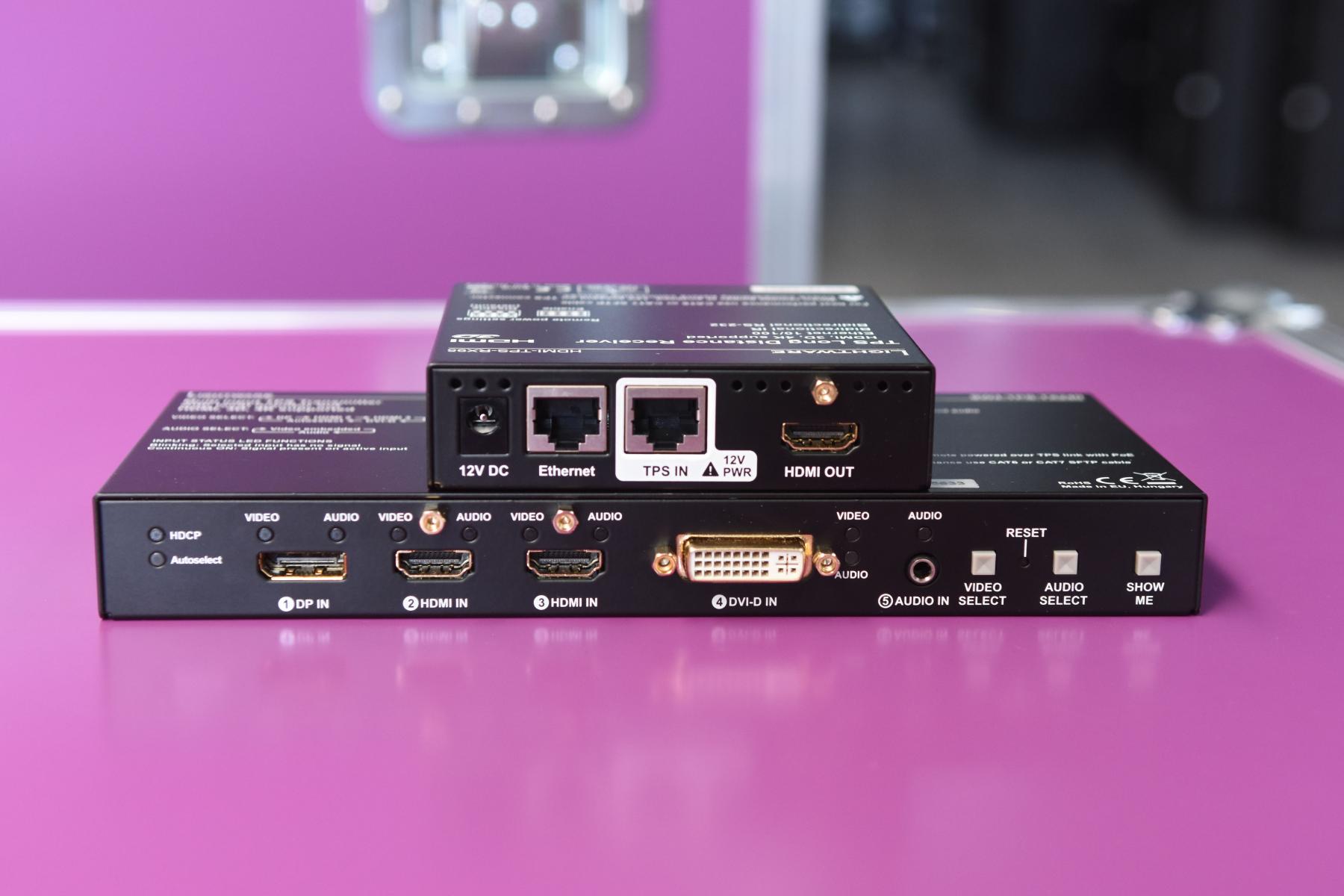 Lightware TPS series HDBaseT™ TX + RX + 100M CAT 7 DRUM huren bij STAKE5.be