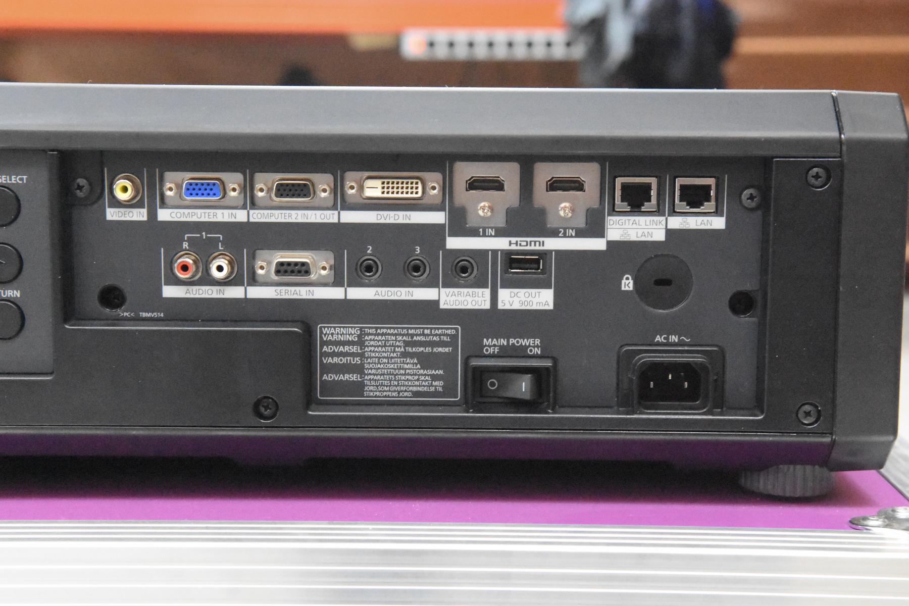 Panasonic PT-RZ570 Laser projector for rent at STAKE5.be